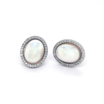 925 Silver Accessories Shell Pearl Earring